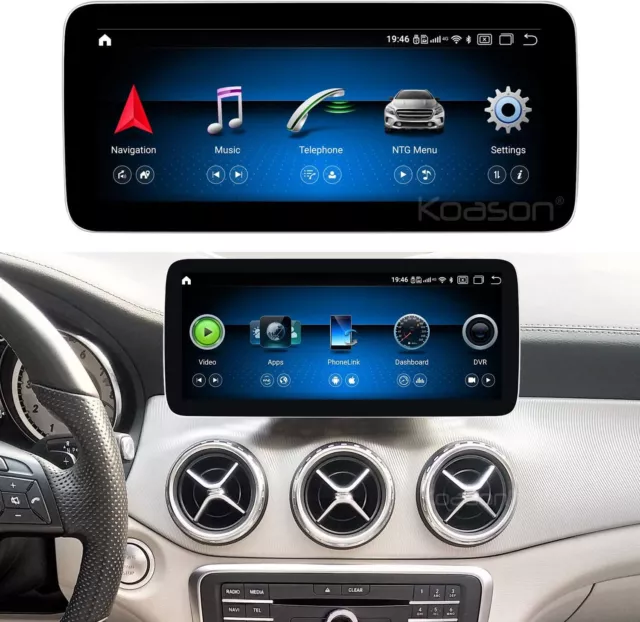 10,25 Android Autoradio CarPlay per Mercedes A/CLA/GLA Classe W176 X156 C117