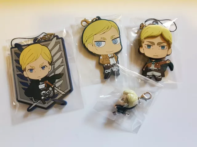 Attack on Titan/Shingeki no Kyojin Rubber Strap Set (2 RARE)