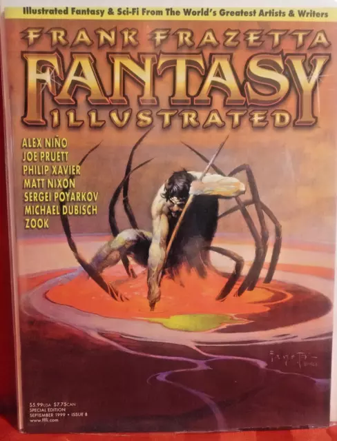 Frank Frazetta Fantasy Illustrated #8 * September 1999 * Rare, NM/Mint!