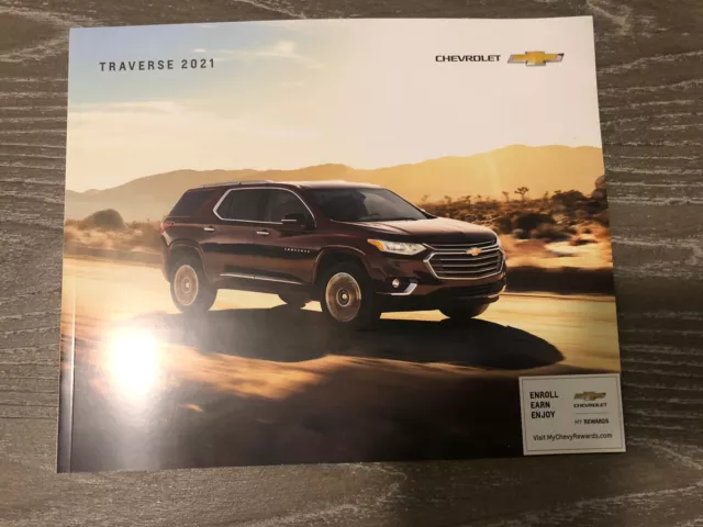 2021 CHEVY TRAVERSE 36-page Original Sales Brochure.