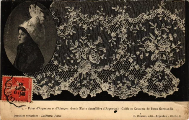 CPA Point d'Argentan et d'Alencon reunis - Coiffe et Costume de Basse N (259107)
