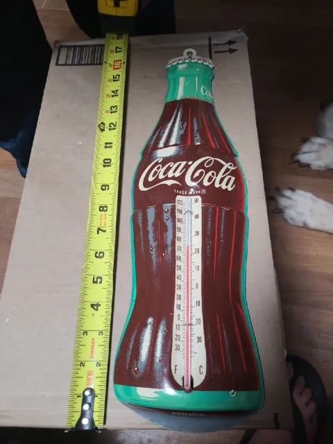 coca cola thermometer vintage Donasco USA  Nice
