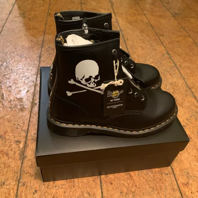 DR MARTENS 1460 Boot Mastermind Skull 60th Anniversary UK 9 USA 10