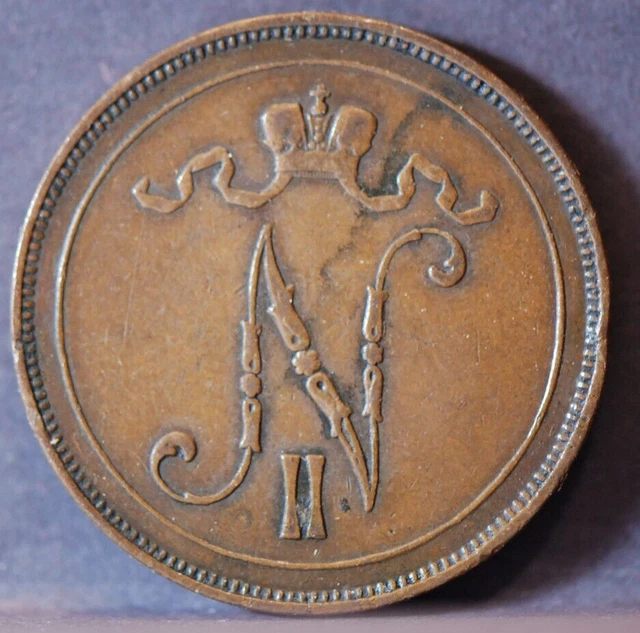 Finland, 1905 20 Pennia, KM14, Very Fine+, NR,  6-6