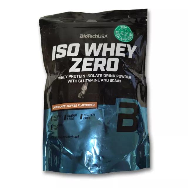 45,80€/kg BioTech USA Iso Whey Zero 500 g Beutel Protein Wheyprotein Diät Sport