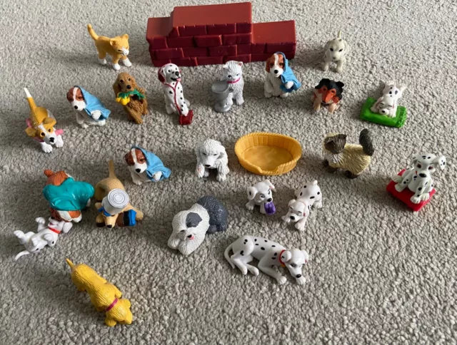 Job Lot of Meg MEG Toy Animals Dogs Sheep Cats Kitty In My Pocket 1990s Bundle