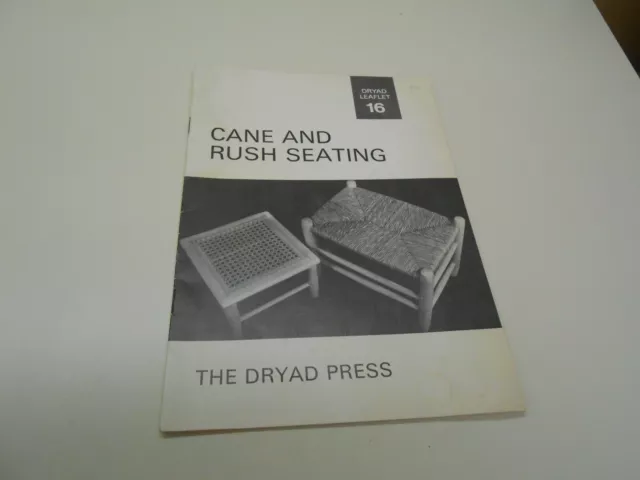 Cane And Rush Seating - Dryad Leaflet #16