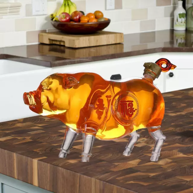 Carafe à décanter en forme de cochon, distributeur de boissons pour animaux,
