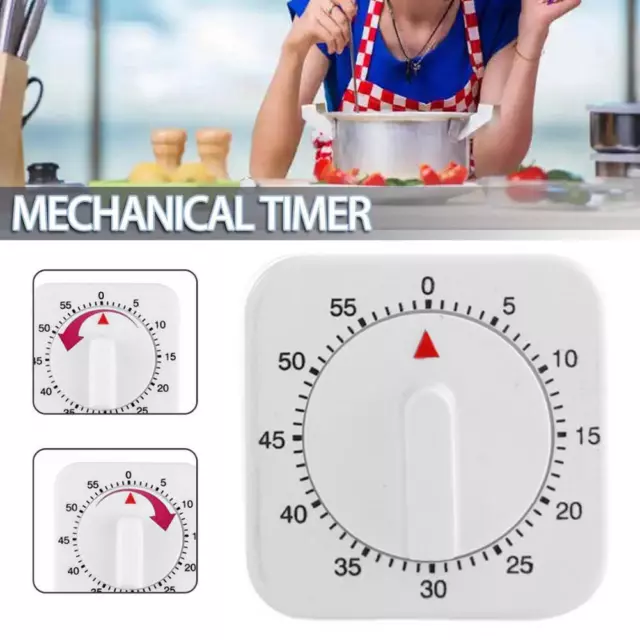 Kitchen Cooking Timer- Alarm Mechanical Roasting Count Down Tool 1 Hour