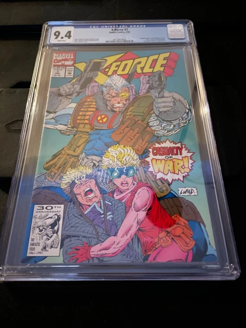 X-Force #7 CGC 9.4 (1992 - 2/92) Marvel Comic Rob Liefeld Art New Slab
