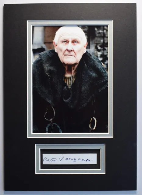 Peter Vaughan Signed Autograph A4 photo display Game of Thrones TV GOT COA AFTAL