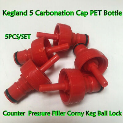 Tapa de carbonatación Kegland 5 botella de PET contador de presión relleno de bolas curny barril bloqueo