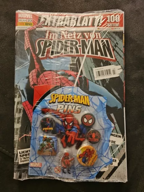 Im Netz von Spider-Man Heft # 23 ( Panini 2006-2012 ) mit BEILAGE Buttons