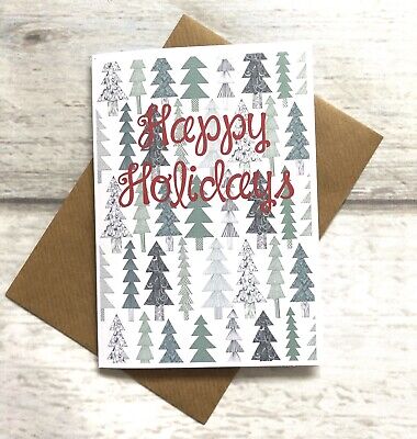 Merry Christmas Hug Greeting Card (blank Inside) Xmas Festive Happy Holidays