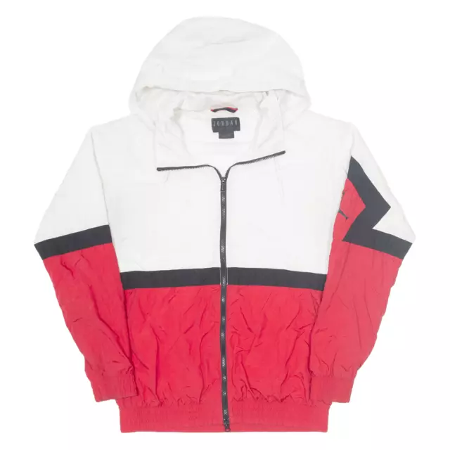 Red and white jordan windbreaker sale