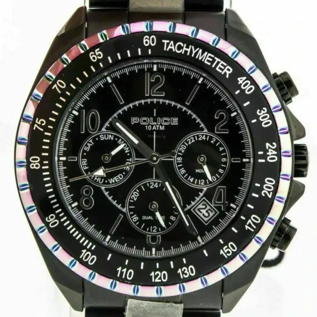 Police Navy V Men's Multidial Rainbow Bezel Watch 14343JSBRW/02M