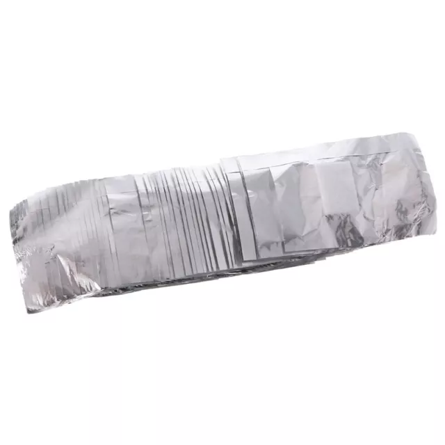50 Aluminium Foil Nail Art Soak Acrylic Gel Polish Nail Wraps Remover