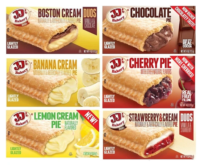 JJ's Bakery Crème Tarte Variété Paquet Par Tribeca Curations 6 Saveurs 6 Paquet