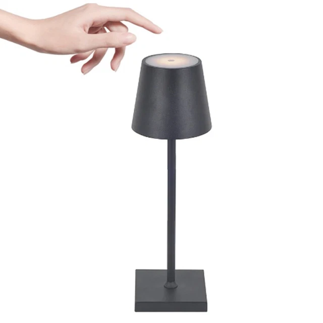Lampada a led tavolo touch ricaricabile moderna a 3 colori bar ristoranti hotel