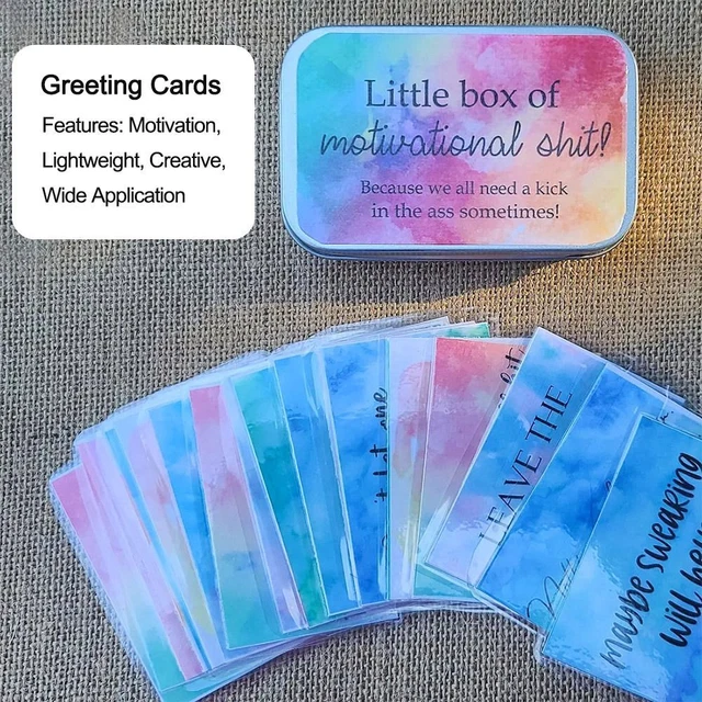 CARTE DE VOEUX Cartes de motivation Carte de voeux d'encouragement ...