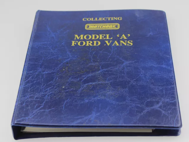 Modellbau Modellauto Katalog Mappe Matchbox Model A Ford Vans Sammelordner