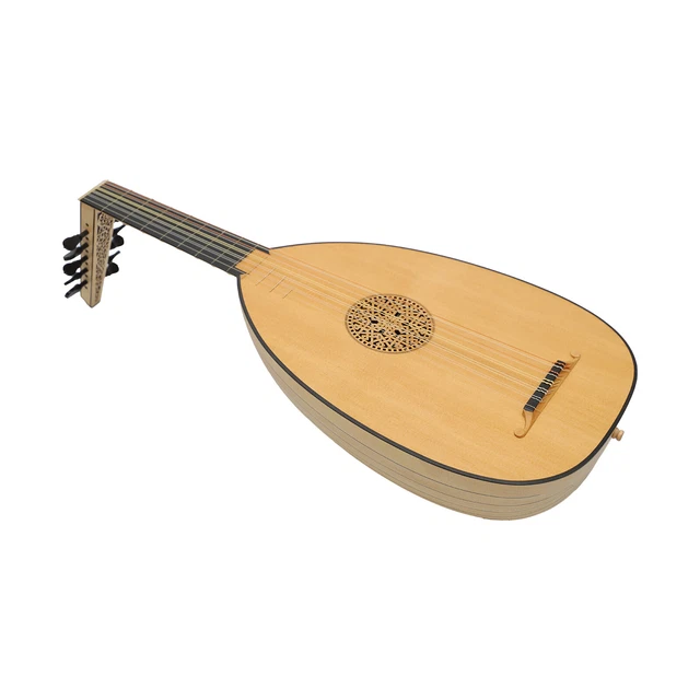 Muzikkon 6 Course Heartland Renaissance Lute Deluxe, Gaucher Érable 3