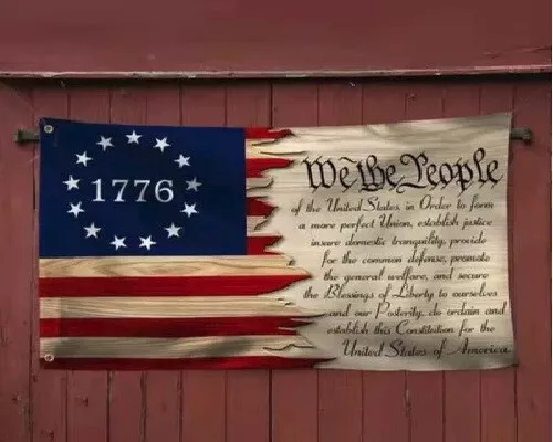 Betsy Ross We The People USA CONSTITUION 1776 3X5 FT Flag 100D With Grommets