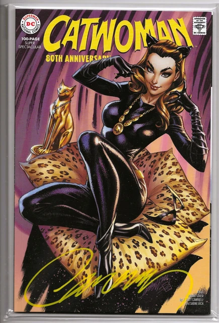 Catwoman 80th Anniv Spectacular #1 (Jun 2020, DC) Signed J Scott Campbell 1960s