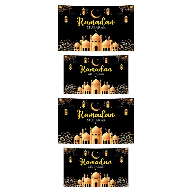Toile De Fond Hajj Mubarak - Bannière 180x110 Cm Pour Célébration