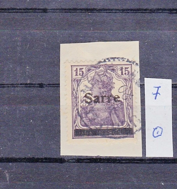 saargebiet bis 1934: Mi. Nr. 7 gestempelt
