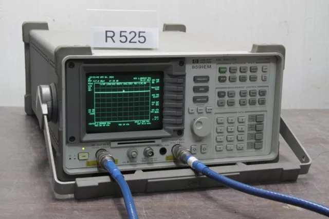 KEYSIGHT AGILENT HP 8591EM EMC SPECTRUM ANALYZER 9KHz 1.8GHz W/ TRACKING # R525 2