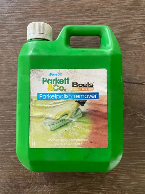 2x Boels Bona Parkett Polish Entferner 1L Grund Parkettreiniger Wachsentferner