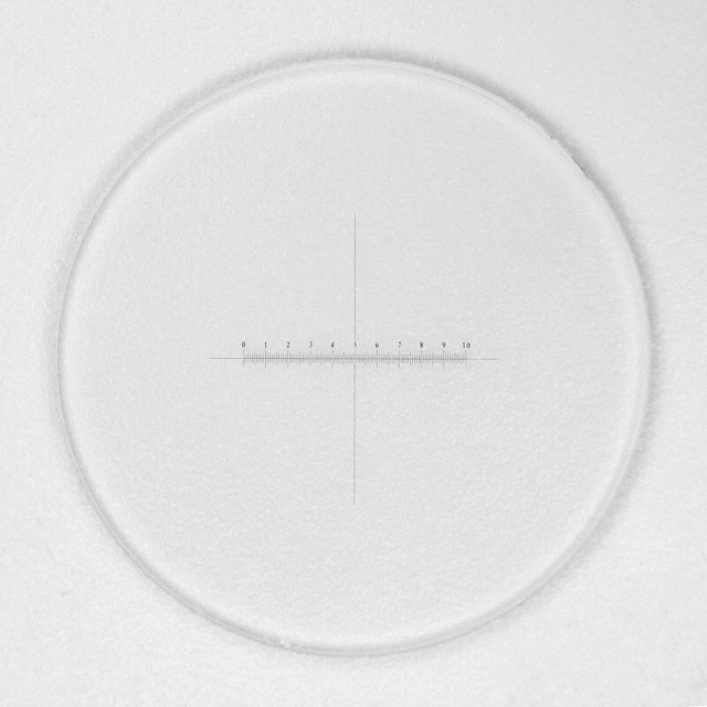 Micrometer 25mm Diameter Eyepiece Optical Cross Ruler Calibration Microscope