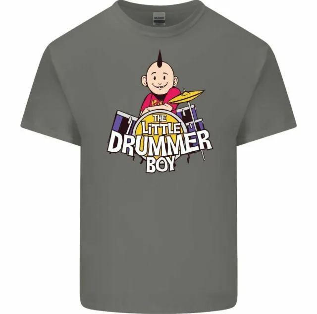 T-shirt divertente da uomo The Little Drummer Boy batteria rock band 3