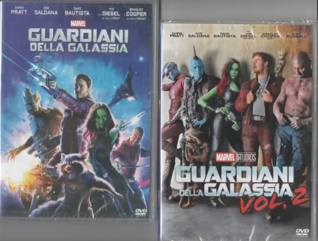 GUARDIANI DELLA GALASSIA + GUARDIANI DELLA GALASSIA VOL. 2 Marvel 2 DVD 2 FILM