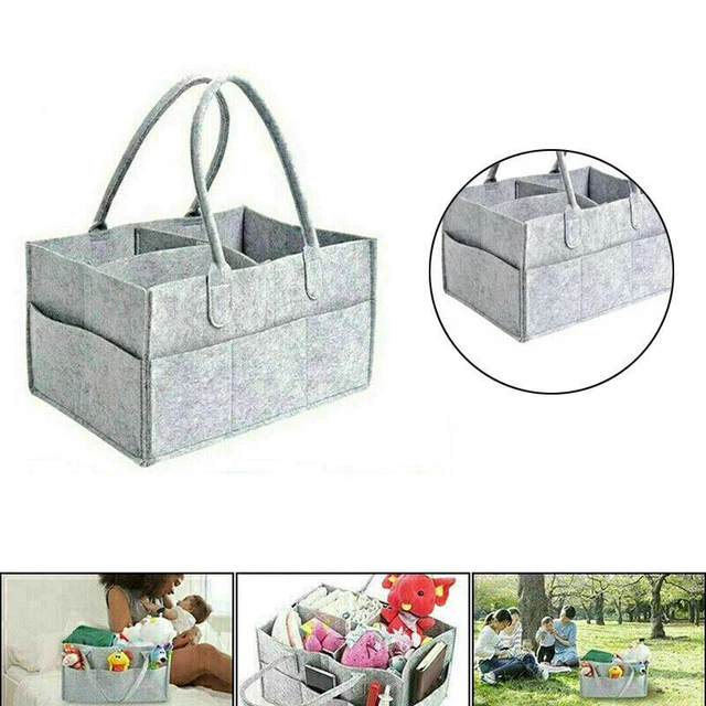 Baby Diaper Caddy Organizer Portable Holder Bag Nursery Essentials Storage Bins