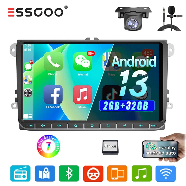 EUWLY Radio De Coche With Android 13 De 9 Pulgadas Con 2G 32 G De