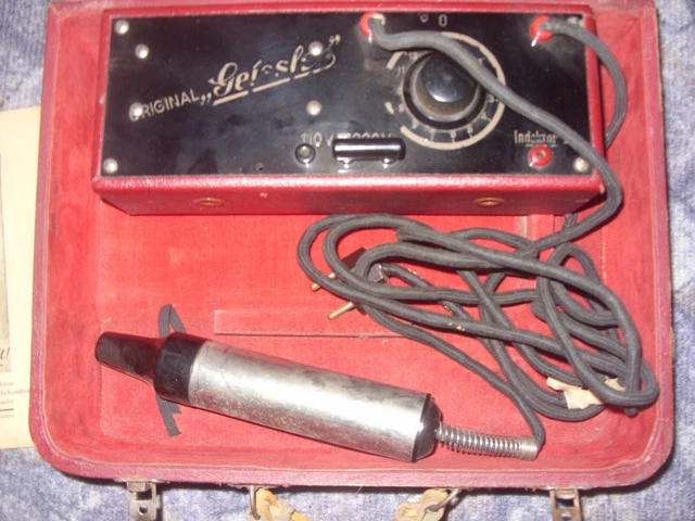 antiker Medizinkoffer Medikus Hochfrequenz Strahlapparat Jena  Gegründet 1927 3