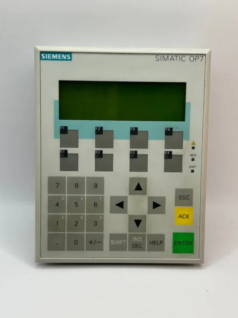 Siemens Simatic OP7 DP Operator Panel 6AV3607-1JC20-0AX1 607-1JC20-0AX1 E:3