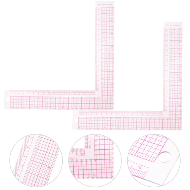 2 Règles En Plastique Transparent Avec Échelle Graduée - Créatives Et Pratiques