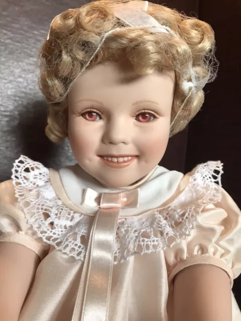 Shirley Temple Doll,  Toddler Collection,  The Danbury Mint,  Sitting 8" X 12"