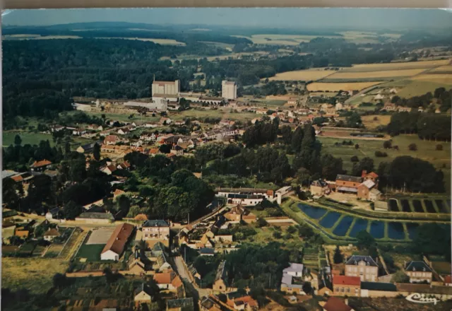 CPSM MILLY-sur-THERAIN vue générale aérienne dept-60