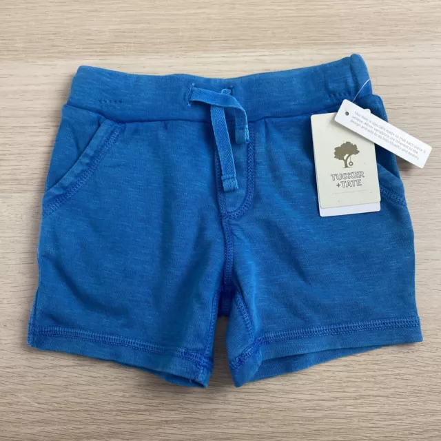 NWT Tucker & Tate Toddler Knit Shorts Blue Azure Size 9M