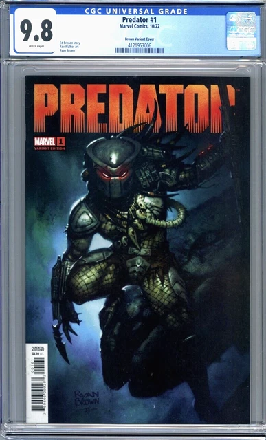 Predator #1  Ryan Brown 1:25 Variant  Marvel Comics     1st Print  CGC 9.8