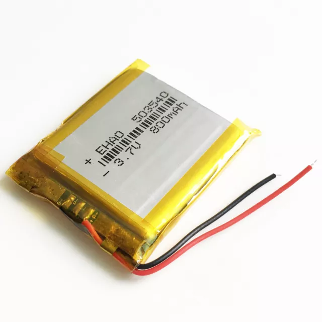 3.7V 800mAh 503540 Lipo Rechargeable Battery For Recorder GPS PDA Camera DVD 2