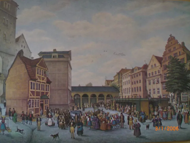 Hamburg - Der Hopfenmarkt, F. C. A. Lill 1836