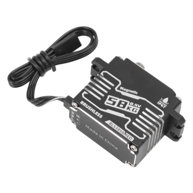 (360 grados) Servo engranaje de radiocontrol IP67 impermeable buena disipación de calor negro