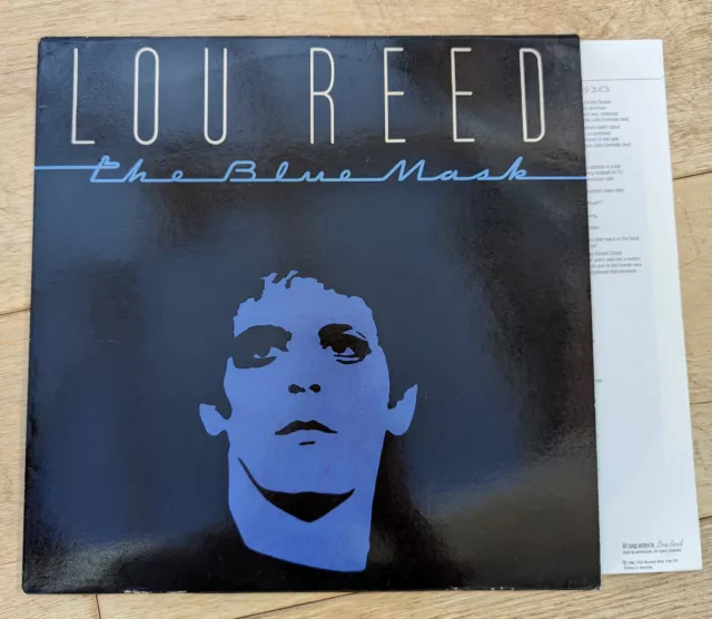 Lou Reed The Blue Mask 12" vinyl LP album 1982 Germany RCA LP 6028 orange labels