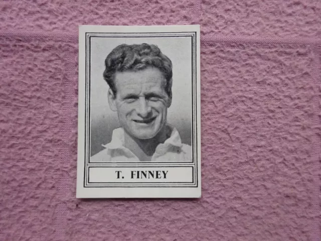 BARRATT - FAMOUS FOOTBALLERS NEW SERIES c1952/53 #9 TOM FINNEY PRESTON N E  EXC