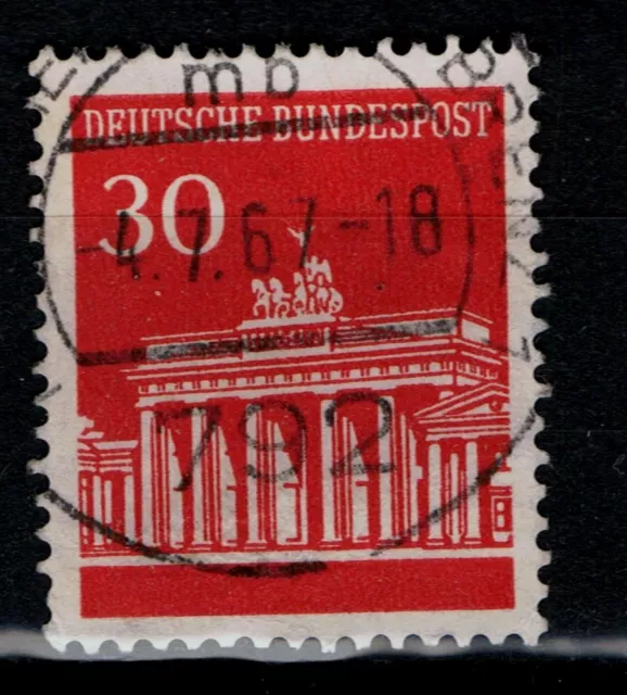 BRD Brandenburger Tor Mi.- Nr. 508 v R Vollstempel mit rückseitiger Nummer 0840